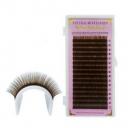 Nagaraku 16Rows barna színű szempilla meghosszabbítás Mink szemöldökhosszabbítás Light M2W4
