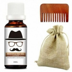 1X (LANTHOME szakállnövekedéses szakáll-ajándékkészlet szakállfésű és szakállolaj U7I3)