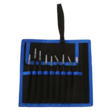 3X (9 db precíziós csipesz készlet, rozsdamentes acél antisztatikus készlet az Electro R8A6-hoz