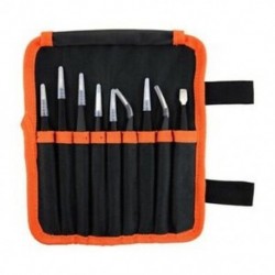 4X (9 db esd rozsdamentes acél csipesz készlet, precíziós antisztatikus karbantartás T8U4