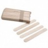 6X (100 db nagy méretű, fából készült viasz viasz spatula nyelvmaszk eldobható F3N7