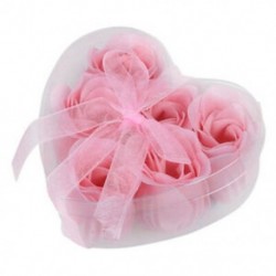 6 db világos rózsaszín dekoratív illatos rózsafüves szirom szappan esküvői kedvenc E7V4