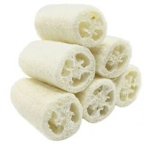 TERMÉSZET 6 csomag természetes luffa Loofah Spa hámlasztó bőrradír természetes Lu C3W2