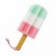 Szivárványos fürdőkefe fagylalt alakú pálca fürdőmosó testkefe szivacs puha B4G6