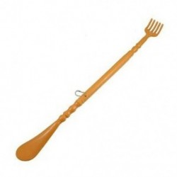Barna műanyag fogantyúval hátsó kaparós masszőr 48 cm F6L6