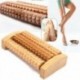 4X (Új fa lábgörgő faápolási masszázs Reflexológia Relax Relief MassagA8Y1