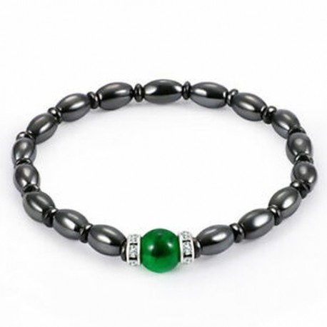 1X (fekete epekövek mágnesterápiás egészségügyi fogyás karkötő Radiatio J5M4