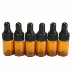 10db 3ml Üres barna üveg csepegtető palackok pipettával az K9X8 illóolajhoz