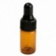 10db 3ml Üres barna üveg csepegtető palackok pipettával az K9X8 illóolajhoz