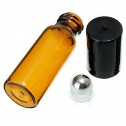 10 db 10 ml üvegfém acél gömbgörgő palackok Parfüm illóolaj P8G7