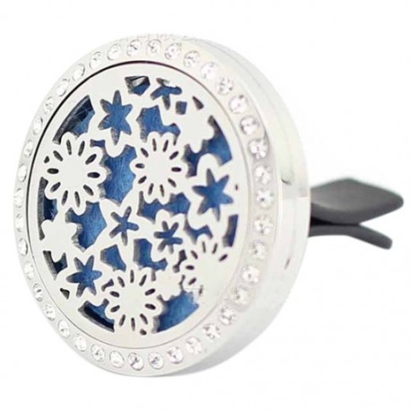 2X (autó légfrissítő illóolaj diffúzor klip - 316L rozsdamentes acél Nat K1Z9