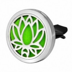 6X (autó légfrissítő aromaterápiás illóolaj diffúzor - Lotus Stainless X2Y4
