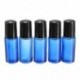 5X (5 db 5 ml-es kék tekercs üvegpalackban illóolaj parfüm henger acél Ba C5O6