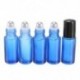 5X (5 db 5 ml-es kék tekercs üvegpalackban illóolaj parfüm henger acél Ba C5O6
