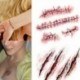 Halloween vízálló szimulációs horror Scar tetoválás matrica dressup Decorati R3S3
