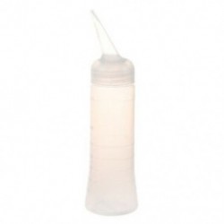 2X (260ml 9OZ henger alakú, tiszta, fehér műanyag víztartó, U6G5-ös szorító palack