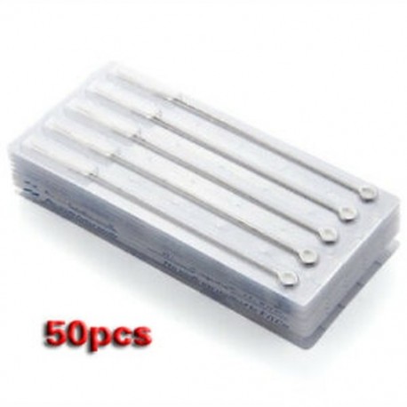 50db Egyszer használatos rozsdamentes acél steril tetováló tű - 9RS - L1P2