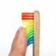 Vaclav 2Pc bambusz fogkefe Rainbow bambusz fogkefe rostos fogkefe Co I6N5
