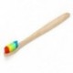 2X (Vaclav 1Pc bambusz fogkefe Rainbow Bambusz fogkefe rostos fogkefe H6X3