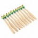 2X (Vaclav 1Pc bambusz fogkefe Rainbow Bambusz fogkefe rostos fogkefe H6X3