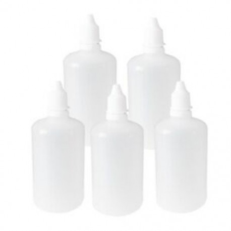 5 x összenyomható üres szemüveg cseppfolyós folyadék üveg 100ml R6B7