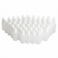50X műanyag LDPE összenyomható csepegtető palackok szemfolyadék üres 100ml kapacitás E9 G7J1