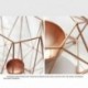 Északi stílusú geometriai fém gyertyatartó, egyszerű otthoni hatszögletű gyertya N5X5