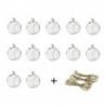 12 db 80 mm-es függő Tealight tartó üveggömbök Terrárium esküvői gyertya Ho J3J4