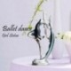 Balerina lány tánc gyanta szobor elegáns figura kézműves kreatív otthoni asztali R7B2