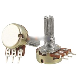 2PCS 5K Ohm B5K csuklós tengelyes lineáris forgó kúpos potenciométer