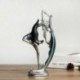 2X (Balerina lány tánc gyanta szobra elegáns figura kézműves kreatív otthona des N6C0