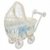 Fonott Hamper Pram kosár virág váza tároló szervező baba zuhany party G D6U4