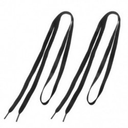 Pár 0.4 &quot szélesség Strings Cipők Oktatók Lapos cipőfűzők Fekete N3A1 C3S1 R8P0