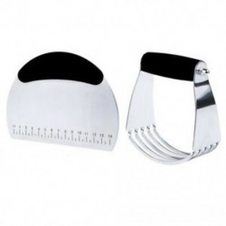 Tésztamaró és tésztakaparó, rozsdamentes acél többcélú lehúzó / Pizz L9D1