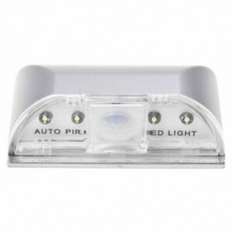 3X (4 LED-es lámpa PIR automatikus kulcslyuk-érzékelő mozgásérzékelő vezeték nélküli N8Y4)