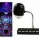 3X (USB disco gömblámpa, forgó RGB színű LED-es színpadvilágítás, U4W1 buli izzó)