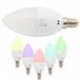 8X (E14 Wifi Led gyertyahagymák hálószobás otthoni világítás Rgb 5W LED intelligens izzó V8V3-hoz