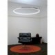 60 cm-es modern LED akril kerek medál csillár mennyezeti lámpa világítás BT