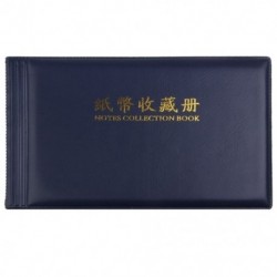 Bankjegypénzgyűjtők Album Pocket Storage 30 oldal Royal blue M6W4