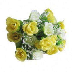 Kiváló minőségű, 21 apró rózsavirág szimulációja, dekoratív fl D7O5 díszítéssel