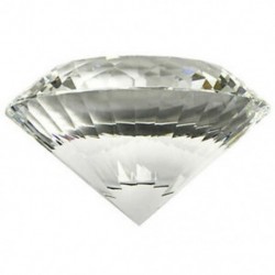 4X (átlátszó, sokoldalú kristály gyémánt, 80 mm átlátszó kristályüveg DiamM3A3