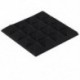 Fekete - 25X25X5Cm hangszigetelő szivacs, akusztikus hab panel Stop Absorption Studio Ktv C5K4