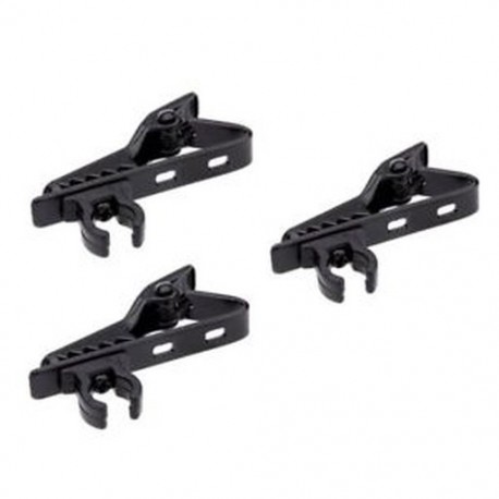 2X (3 db-os mikrofon hajtóka nyakkendő csipesz a Lapel Lavalier Mic R6W3-hoz) C7J5