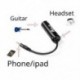 Gitár interfész IRig Converter cseregitár telefon új W3X8-hoz