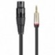 0,3M 3,5 mm-es sztereo Trs hím-Xlr 3Pin aljzatú audiokábel-mikrofon hosszabbító I5X9