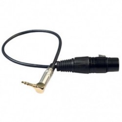 0,3M, 90 fokos, 3,5 mm-es sztereó Trs, férfi és Xlr 3Pin, aljzatú, audiokábel-vezeték Au B2A1