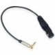 0,3M, 90 fokos, 3,5 mm-es sztereó Trs, férfi és Xlr 3Pin, aljzatú, audiokábel-vezeték Au B2A1