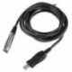 3M MIC USB mikrofon összekötő USB kábel csatlakozóhüvely és XLR aljzat N3O4