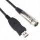 3M MIC USB mikrofon összekötő USB kábel csatlakozóhüvely és XLR aljzat N3O4