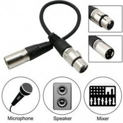 6X (XLR 3 tűs aljzat mikrofon audio mikrofon árnyékolt kábel kábel P8V9)